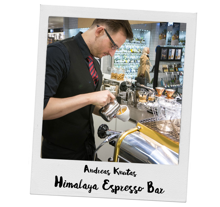 Andreas Knutas från Himalaya Espresso Bar
